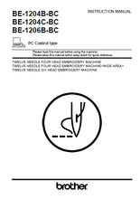 Load image into Gallery viewer, BROTHER BE-1204B-BC BE-1204C-BC BE-1206B-BC INSTRUCTION MANUAL ENGLISH SEWING MACHINE
