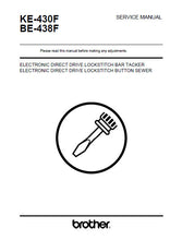 Load image into Gallery viewer, BROTHER BE-438F KE-430F SERVICE MANUAL BOOK IN ENGLISH SEWING MACHINE
