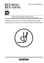Load image into Gallery viewer, BROTHER BES-961BC BES-1261BC INSTRUCTION MANUAL BOOK IN ENGLISH SEWING MACHINE
