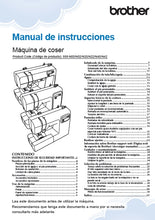 Load image into Gallery viewer, BROTHER CP100X MANUAL DE INSTRUCCIONES ESP MAQUINA DE COSER
