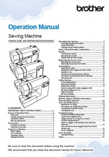 Load image into Gallery viewer, BROTHER CP100X OPERATION MANUAL ENGLISH SEWING MACHINE
