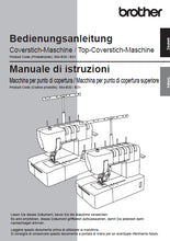 Load image into Gallery viewer, BROTHER CV3440 BEDIENUNGSANLEITUNG MANUALE D'ISTRUZIONE DE IT NAHMASCHINE MACCHINA DA CUCIRE
