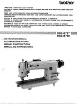 Load image into Gallery viewer, BROTHER DB2-B797 DB2-B798 INSTRUCTION MANUAL BOOK IN ENGLISH DEUTCH FRANCAIS ESPANOL SEWING MACHINE
