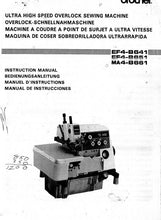 Load image into Gallery viewer, BROTHER EF4-B641 EF4-B651 MA4-B661 INSTRUCTION MANUAL BOOK IN ENGLISH DEUTSCH FRANCAIS ESPANOL SEWING MACHINE
