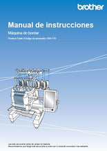 Load image into Gallery viewer, BROTHER ENTREPRENEUR PRO X PR1055X MANUAL DE INSTRUCCIONES ESP MAQUINA DE COSER
