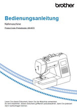 Load image into Gallery viewer, BROTHER INNOV-IS A150 BEDIENUNGSANLEITUNG DEUTSCH NAHMASCHINE
