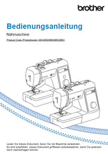 Load image into Gallery viewer, BROTHER INNOV-IS A50 BEDIENUNGSANLEITUNG DEUTSCH NAHMASCHINE
