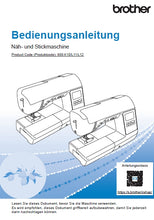 Load image into Gallery viewer, BROTHER INNOV-IS F580 BEDIENUNGSANLEITUNG DEUTSCH NAHMASCHINE
