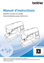 Load image into Gallery viewer, BROTHER INNOV-IS F580 MANUEL D'INSTRUCTIONS FRANCAIS MACHINE A COUDRE
