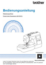Load image into Gallery viewer, BROTHER INNOV-IS M340ED BEDIENUNGSANLEITUNG DEUTSCH NAHMASCHINE
