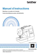 Load image into Gallery viewer, BROTHER INNOV-IS M380D MANUEL D'INSTRUCTIONS FRANCAIS MACHINE A COUDRE
