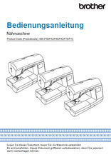 Load image into Gallery viewer, BROTHER INNOV-IS NV1100 BEDIENUNGSANLEITUNG DEUTSCH NAHMASCHINE
