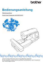 Load image into Gallery viewer, BROTHER INNOV-IS NV880E BEDIENUNGSANLEITUNG DEUTSCH NAHMASCHINE
