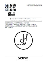 Load image into Gallery viewer, BROTHER KE-430C KE-431C KE-432C INSTRUCTION MANUA ENGLISH SEWING MACHINE
