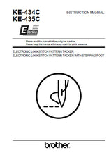 Load image into Gallery viewer, BROTHER KE-434C KE-435C INSTRUCTION MANUAL BOOK IN ENGLISH SEWING MACHINE

