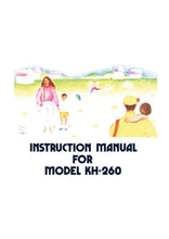 Load image into Gallery viewer, BROTHER KH-260 INSTRUCTION MANUAL IN ENGLISH KNITTING MACHINE
