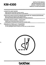 Load image into Gallery viewer, BROTHER KM-4300 INSTRUCTION MANUAL BOOK IN ENG DE FR ESP SEWING MACHINE
