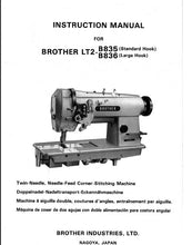 Load image into Gallery viewer, BROTHER LT2-B835 LT2-B836 INSTRUCTION MANUAL BOOK IN ENGLISH DEUTSCH FRANCAIS ESPANOL SEWING MACHINE
