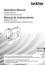 Load image into Gallery viewer, BROTHER LX3817G OPERATION MANUAL MANUAL DE INSTRUCCIONES ENG ESP SEWING MACHINE MAQUINA DE COSER
