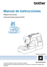 Load image into Gallery viewer, BROTHER PE570 MANUAL DE INSTRUCCIONES ESP MAQUINA DE COSER
