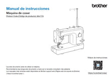 Load image into Gallery viewer, BROTHER SQ1600S MANUAL DE INSTRUCCIONES ESP MAQUINA DE COSER
