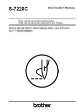 Load image into Gallery viewer, BROTHER S-7220C INSTRUCTION MANUAL BOOK IN ENGLISH SEWING MACHINE
