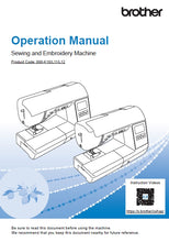 Load image into Gallery viewer, BROTHER SE2000 OPERATION MANUAL ENGLISH SEWING MACHINE
