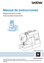 Load image into Gallery viewer, BROTHER SE725 MANUAL DE INSTRUCCIONES ESP MAQUINA DE COSER
