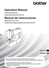 Load image into Gallery viewer, BROTHER SM1704 OPERATION MANUAL MANUAL DE INSTRUCCIONES ENG ESP SEWING MACHINE MAQUINA DE COSER
