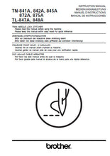Load image into Gallery viewer, BROTHER TL-847A TL-848A TN-841A TN-842A TN-845A TN-872A TN-875A INSTRUCTION MANUAL BOOK IN ENGLISH SEWING MACHINE
