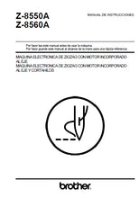 Load image into Gallery viewer, BROTHER Z-8550A Z-8560A MANUAL DE INSTRUCCIONES ESPANOL MAQUINA DE COSER
