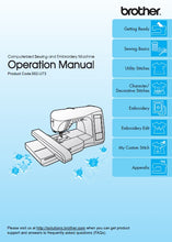 Load image into Gallery viewer, BROTHER 882-U73 OPERATION MANUAL ENGLISH SEWING MACHINE
