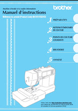 Load image into Gallery viewer, BROTHER 885-V31 885-V32 885-V33 MANUEL D'INSTRUCTIONS FRANCAIS MACHINE A COUDRE
