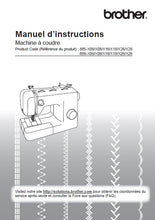 Load image into Gallery viewer, BROTHER 885-X06 888-X06 MANUEL D'INSTRUCTIONS FRANCAIS MACHINE A COUDRE

