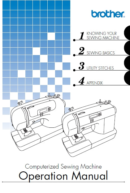 BROTHER CS-6000 OPERATION MANUAL ENGLISH SEWING MACHINE