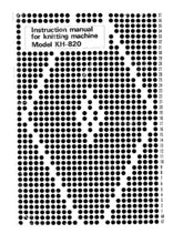 Load image into Gallery viewer, BROTHER KH-820 INSTRUCTION MANUAL IN ENGLISH KNITTING MACHINE
