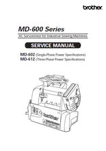 Load image into Gallery viewer, BROTHER MD-602 MD-612 SERVICE MANUAL IN ENGLISH SEWING MACHINE
