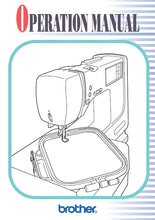 Load image into Gallery viewer, BROTHER PE-400D OPERATION MANUAL IN ENGLISH SEWING MACHINE
