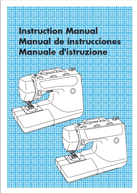 BROTHER PS-55 INSTRUCTION MANUAL MANUAL DE INSTRUCCIONES MANUEL D'ISTRUZIONE ENG ESP ITAL SEWING MACHINE MAQUINA DE COSER MACCHINA DA CUCIRE