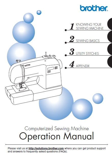 BROTHER SB700T OPERATION MANUAL ENGLISH SEWING MACHINE