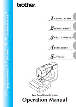 Load image into Gallery viewer, BROTHER SE-270D OPERATION MANUAL ENGLISH SEWING MACHINE
