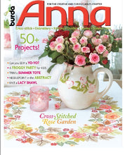 Load image into Gallery viewer, BURDA ANNA MULTI CRAFT MAGAZINE ENGLISH CROSS STITCH  EMBROIDERY KNITTING CROCHET SEWING SUMMER 2009
