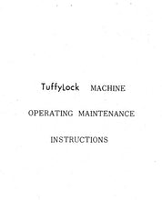 Load image into Gallery viewer, CONSEW 94 TUFFYLOCK OPERATING MAINTENANCE INSTRUCTIONS IN ENGLISH SEWING MACHINE
