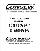 Load image into Gallery viewer, CONSEW C20NS INSTRUCTION MANUAL IN ENGLISH SEWING MACHINE
