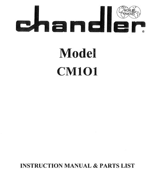 CONSEW CM101 INSTRUCTION MANUAL IN ENGLISH SEWING MACHINE