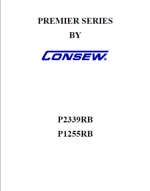 CONSEW P2339RB P1255RB PREMIER SERIES INSTRUCTION MANUAL IN ENGLISH SEWING MACHINE