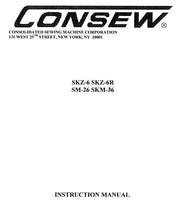Load image into Gallery viewer, CONSEW SKZ-6 SKZ-6R SM-26 SKM-36 INSTRUCTION MANUAL IN ENGLISH SEWING MACHINE
