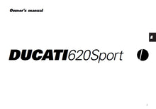 Load image into Gallery viewer, DUCATI 620 SPORT OWNERS MANUAL IN ENGLISH MOTORCYCLE
