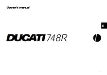 Load image into Gallery viewer, DUCATI 748R OWNERS MANUAL IN ENGLISH MOTORCYCLE
