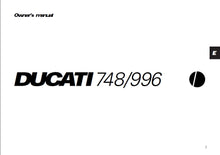 Load image into Gallery viewer, DUCATI 748/996 OWNERS MANUAL IN ENGLISH MOTORCYCLE
